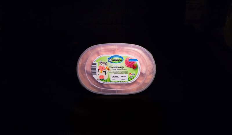 ijs 1liter aardbei zwart (Groot)